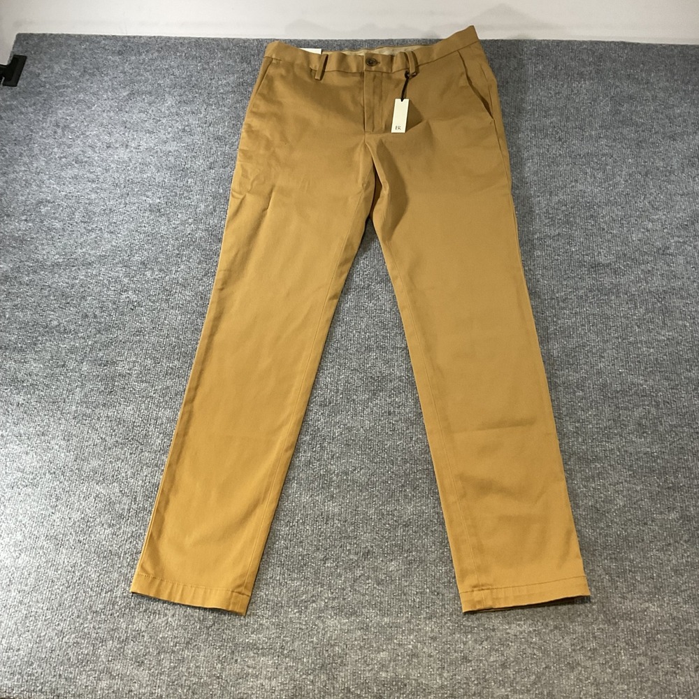 Banana Republic Rapid Movement Chino Slim Fit Mens 31x32 Brown Khaki Pants NEW
